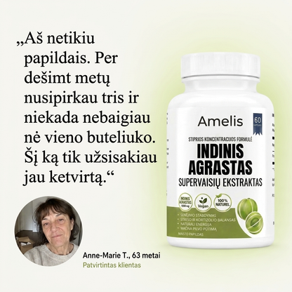 Indinio agrasto supervaisiaus kapsulės
