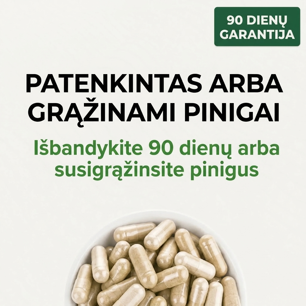 Indinio agrasto supervaisiaus kapsulės